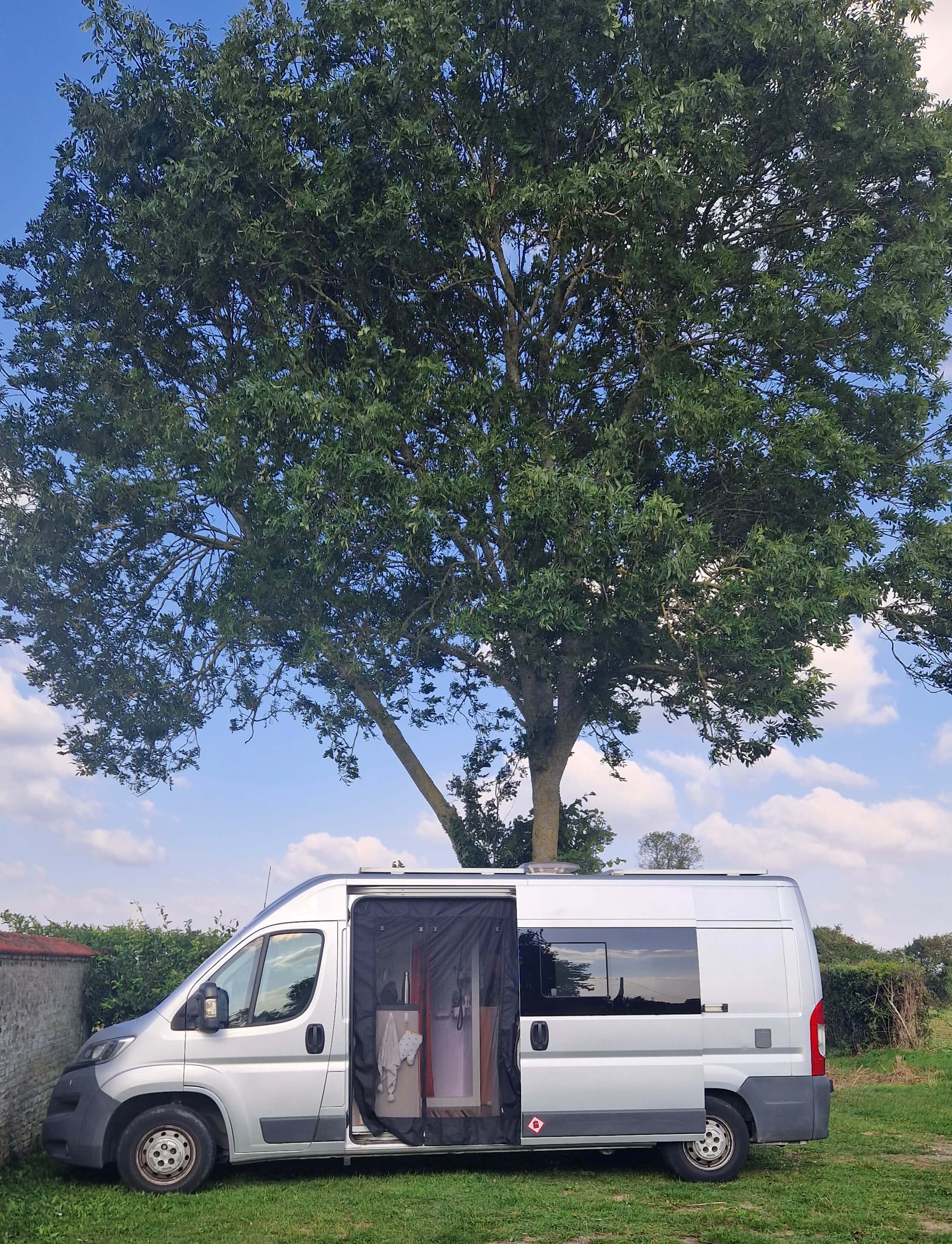 Our campervan, Frank — the heart of our slow travel adventures across Europe