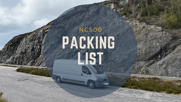 NC500 packing list: what we took, what we missed, and what we’d never travel without again
