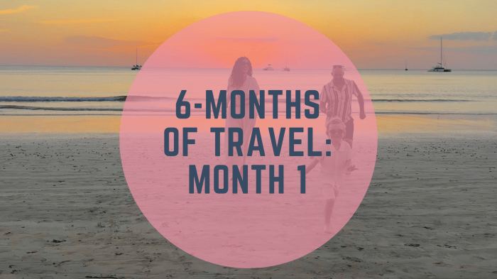 6 Months Away: Month&nbsp;1